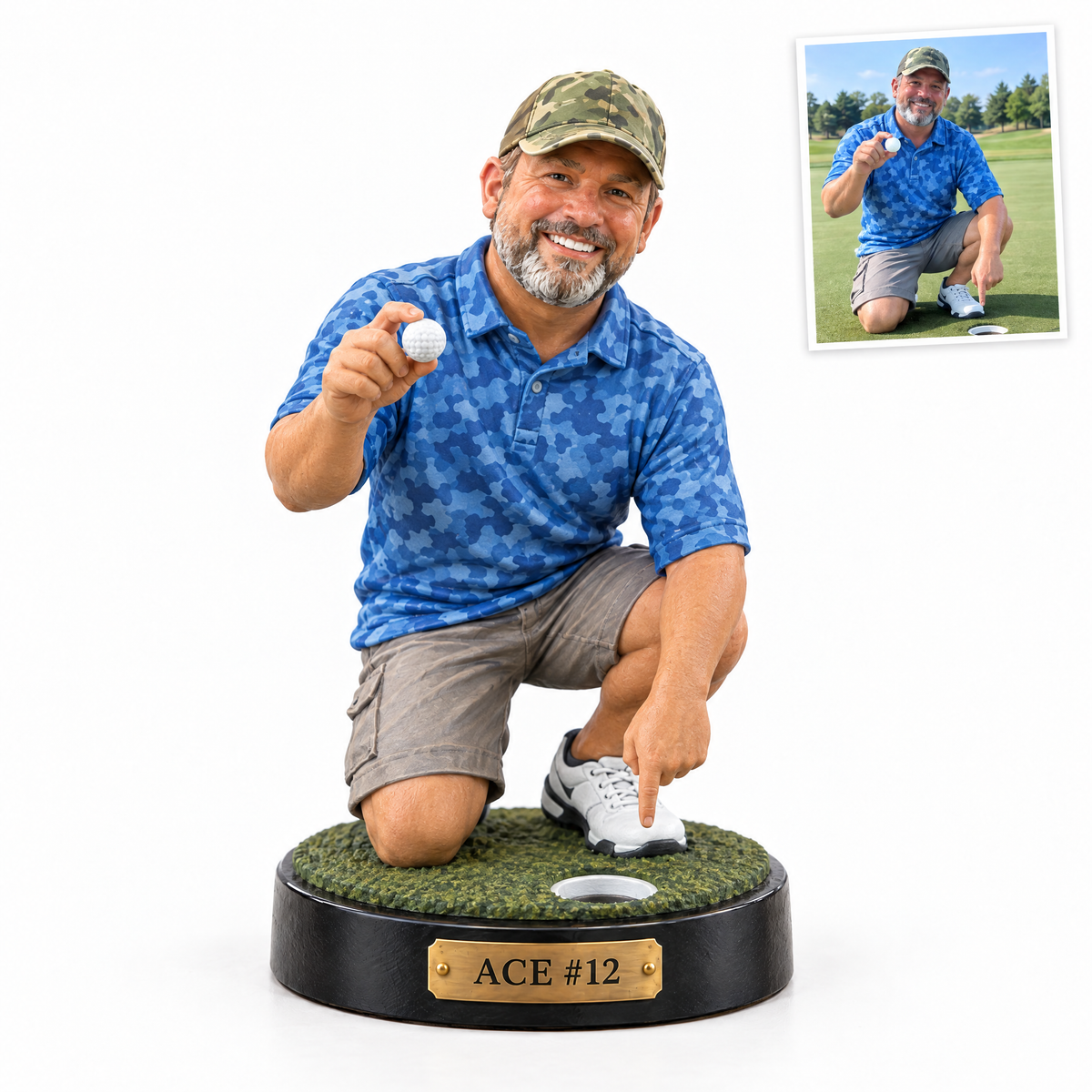 Hole-in-one trophy figurine, ACE #12