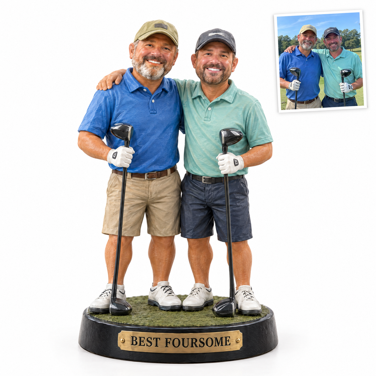 Golf buddies figurine, BEST FOURSOME, customer photo top right