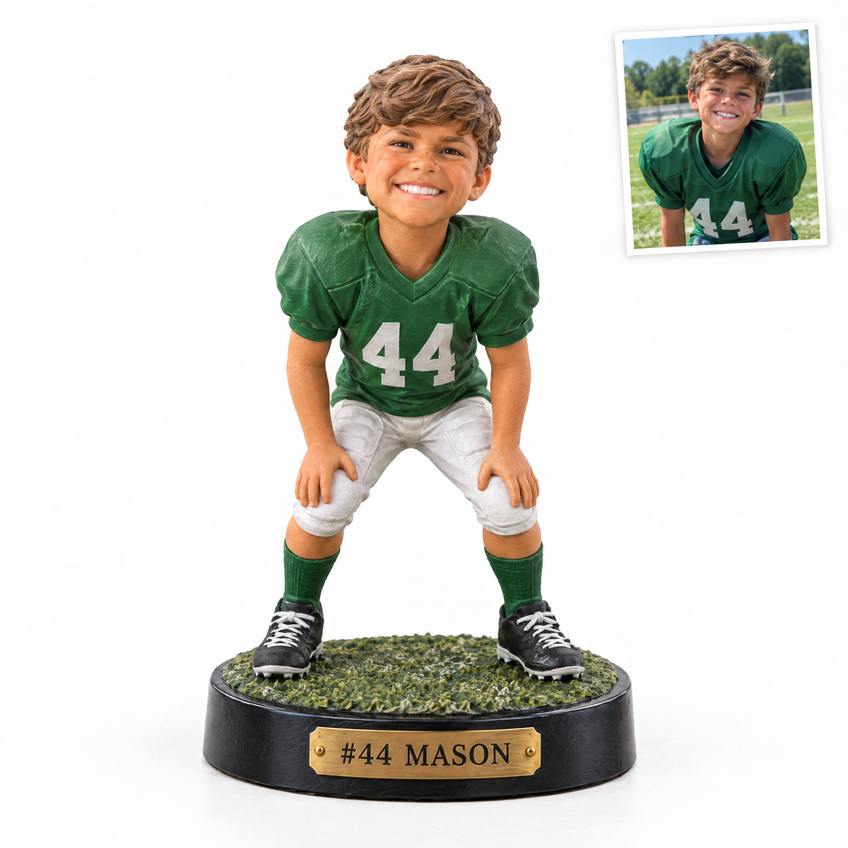 Youth football player figurine, #44 MASON