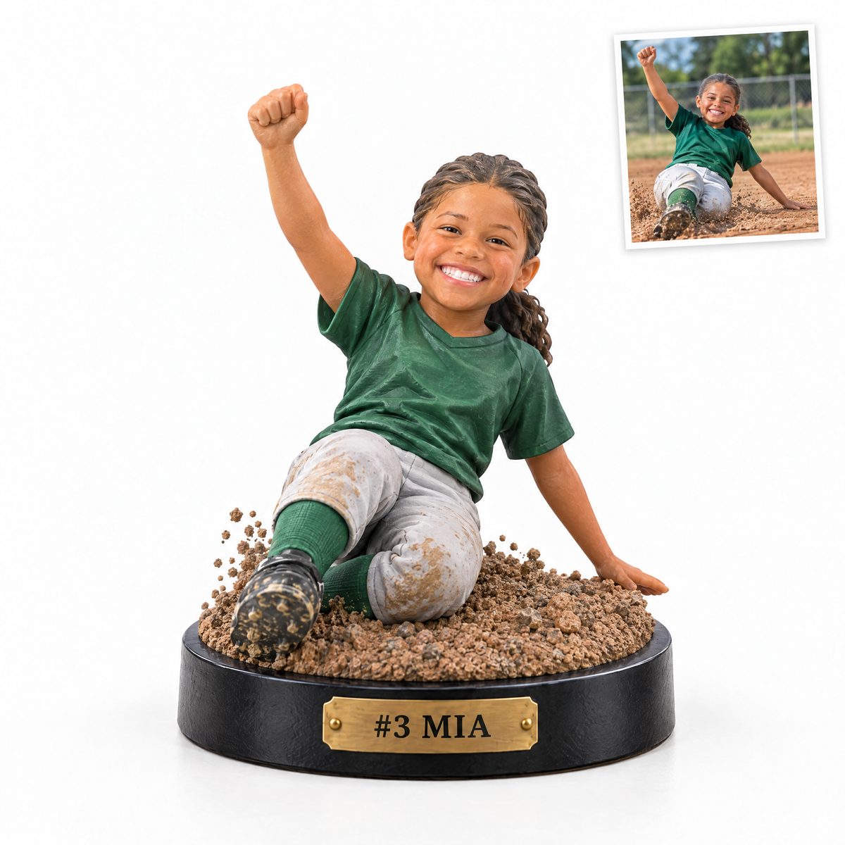 Softball player figurine, #3 MIA