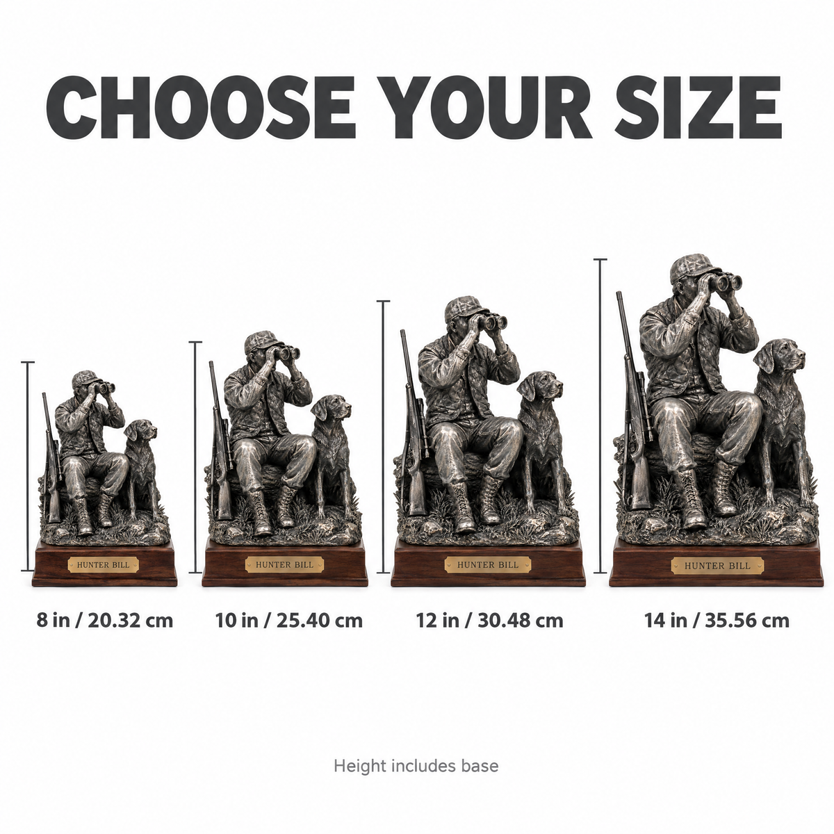 Size chart 8 to 14 inches