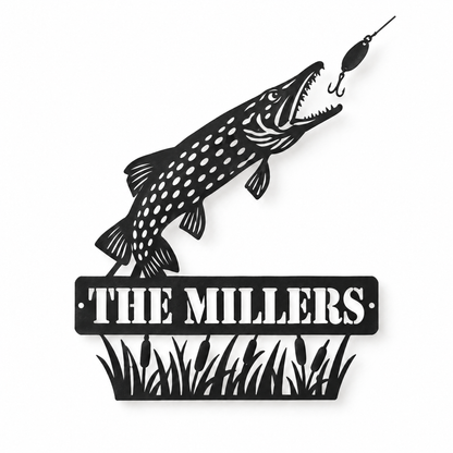 Pike metal sign THE MILLERS without lights