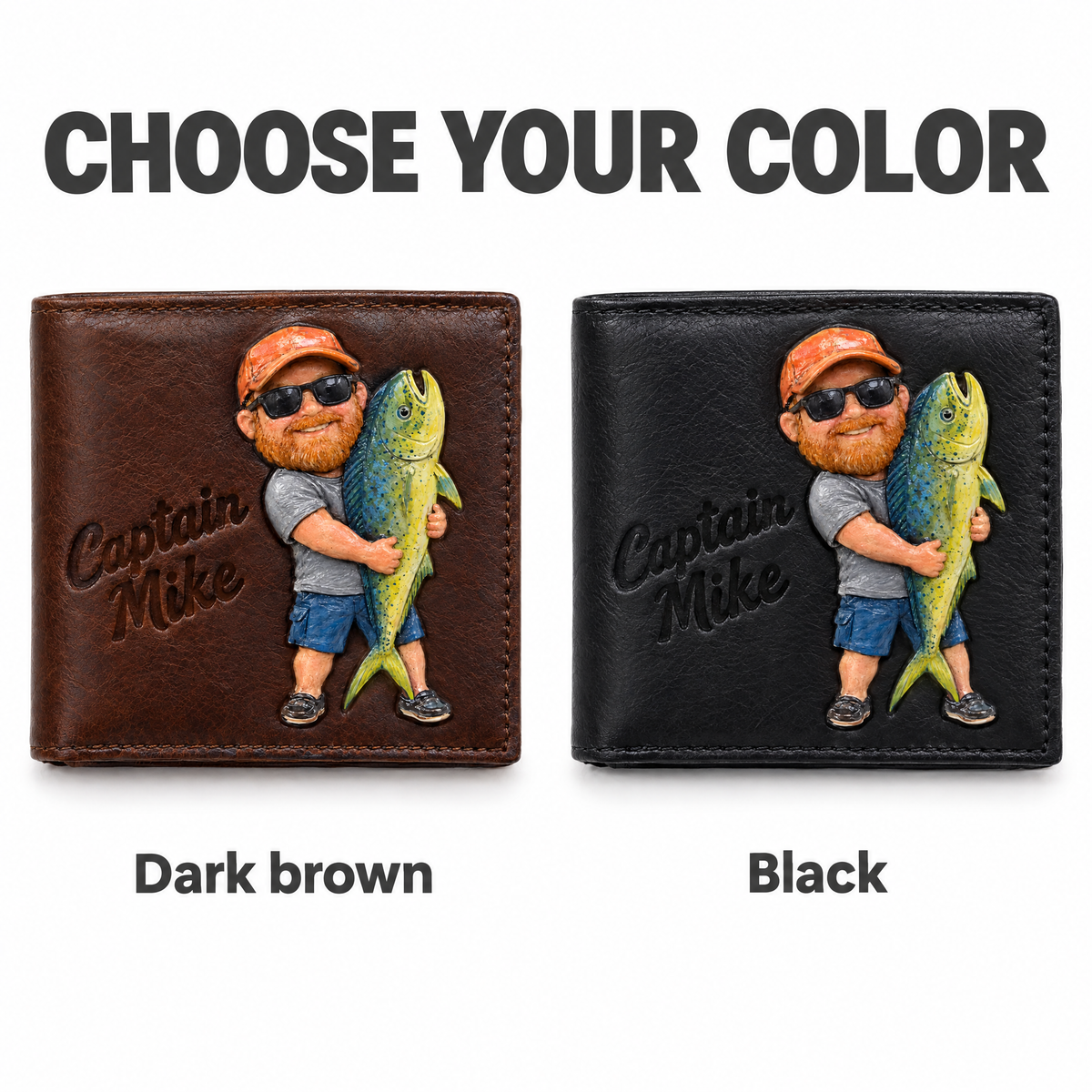 Choose your color: Dark brown or Black chibi wallet
