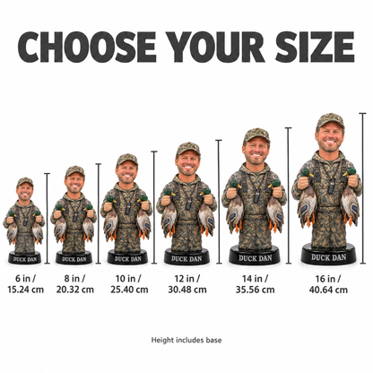 Duck hunter figurine size chart 6 to 16 inches