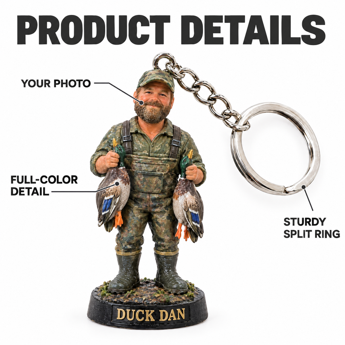 Duck hunter keychain product details