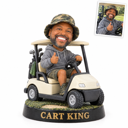 Style 4: Caricature golf figurine, CART KING