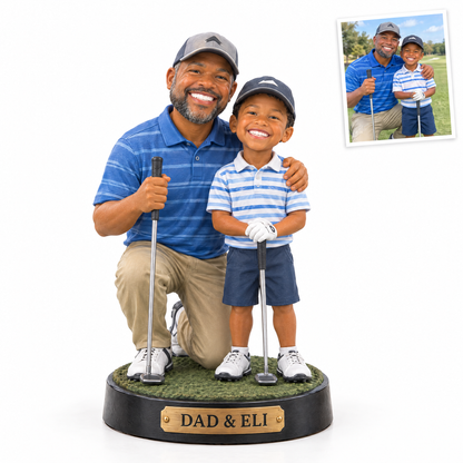 Realistic golfer figurine, DAD & ELI