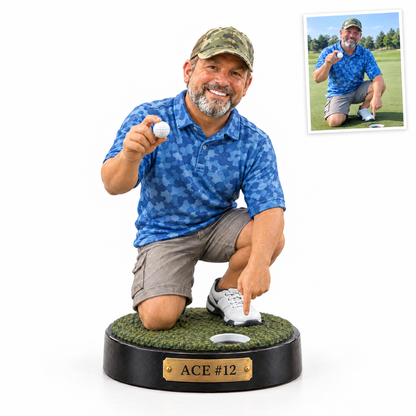 Hole-in-one trophy figurine, ACE #12
