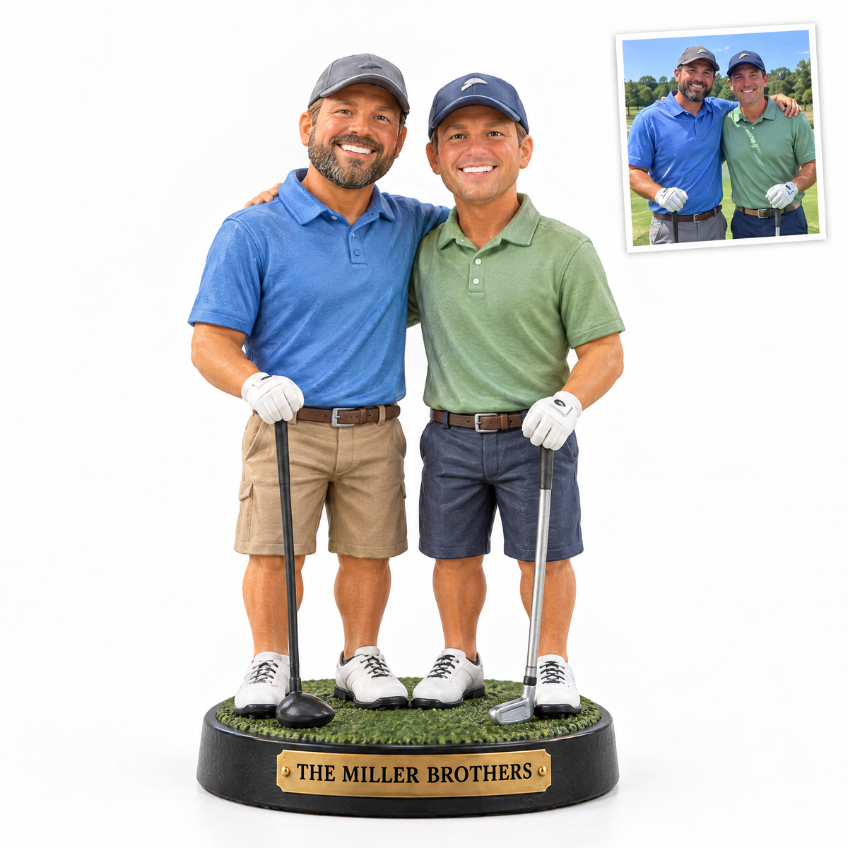 Golf buddies figurine, THE MILLER BROTHERS