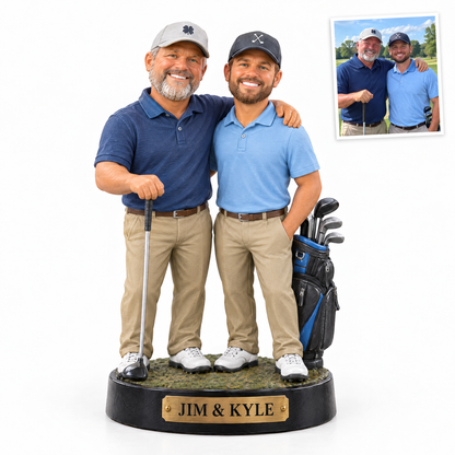 Golf buddies figurine, JIM & KYLE