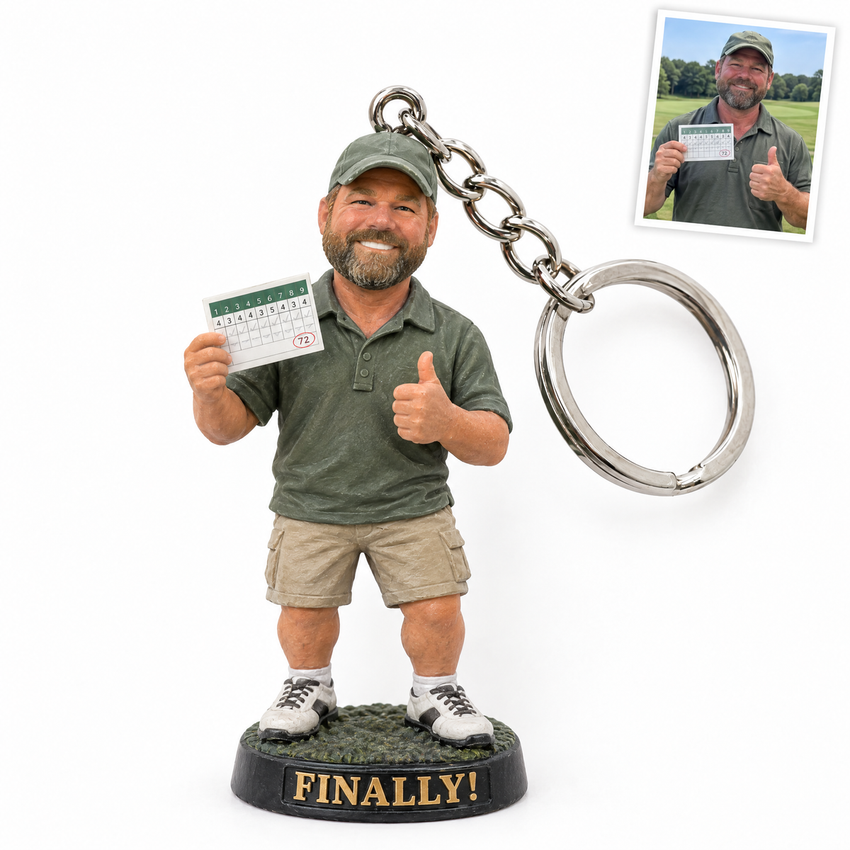 Hole-in-one keychain, FINALLY!