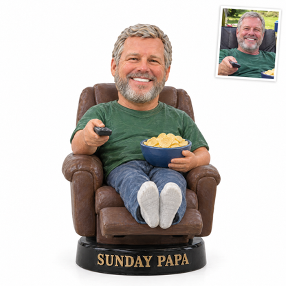 Football fan photo figurine, SUNDAY PAPA