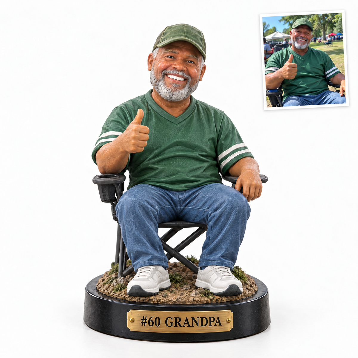 Realistic football figurine, #60 GRANDPA