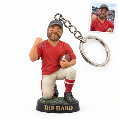 Football fan keychain, DIE HARD