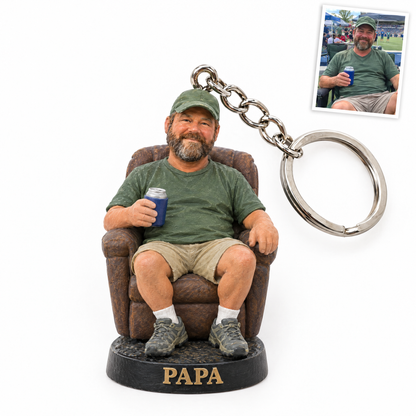 Football fan keychain, PAPA