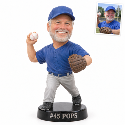 Baseball pitcher photo figurine, #45 POPS