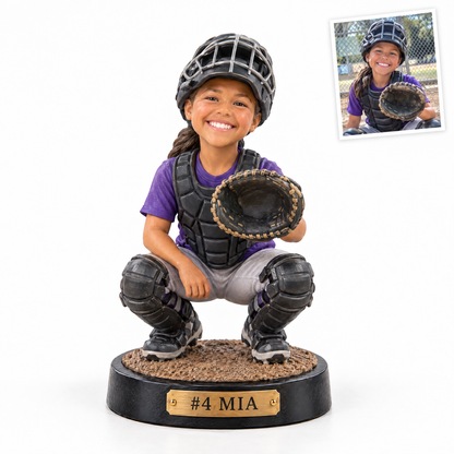 Baseball catcher figurine, #4 MIA