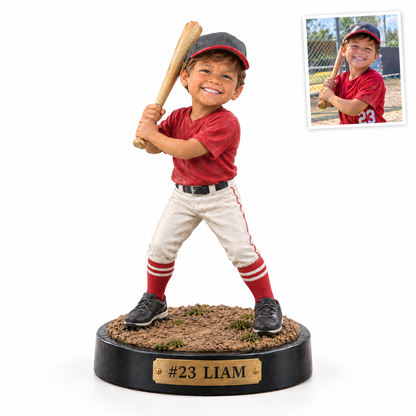 Little League player figurine, #23 LIAM, customer photo top right