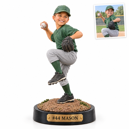 Little League player figurine, #44 MASON