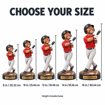 Home run trophy figurine size chart