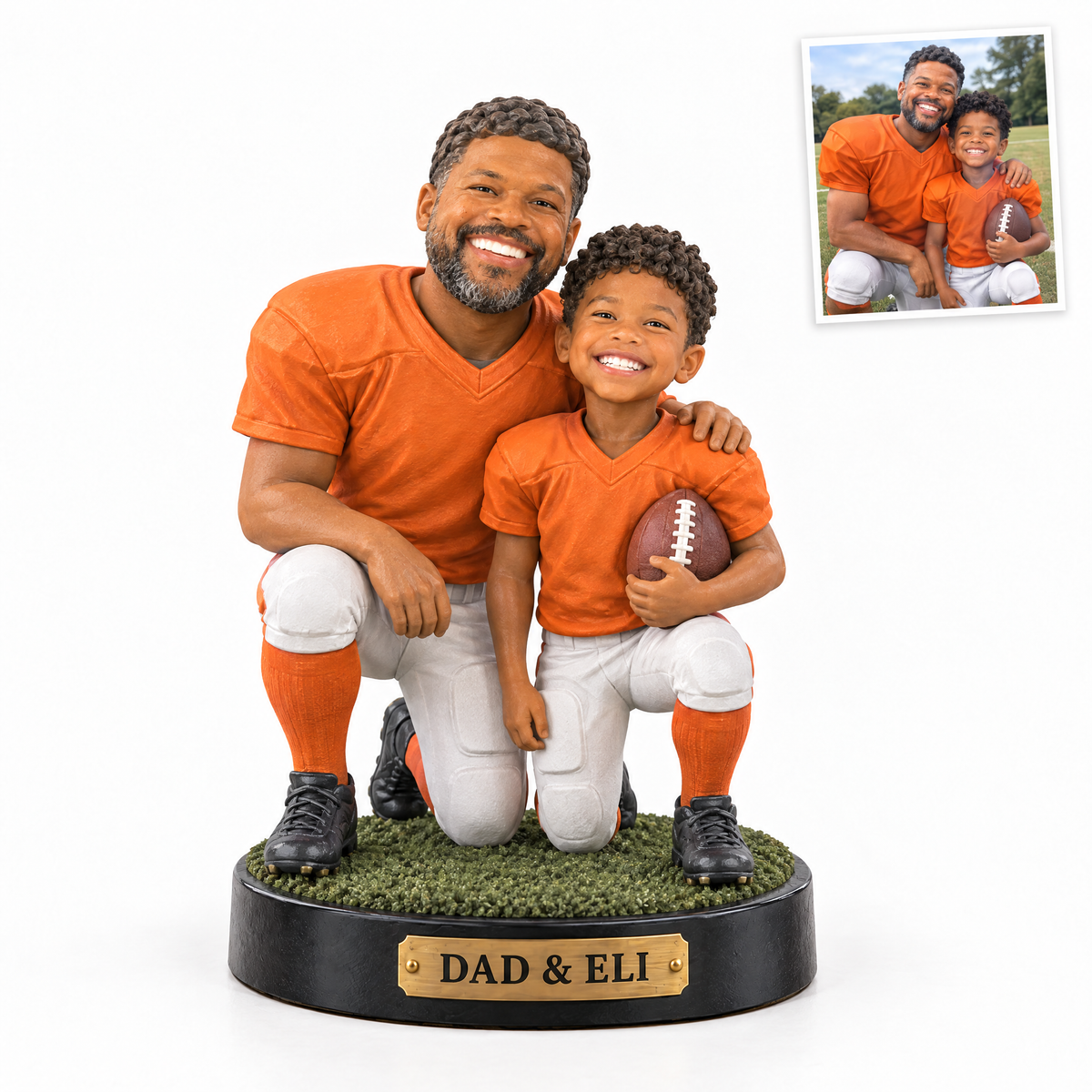 Realistic football figurine, DAD & ELI