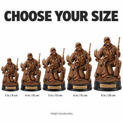 Choose your size: 3 to 8 inches, height includes base